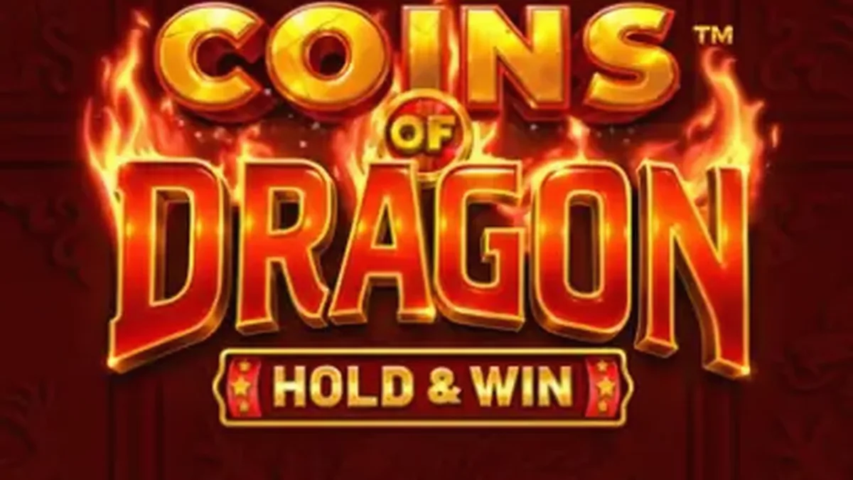 Giao diện trò chơi slot Coins of Dragon với hình ảnh rồng vàng và các biểu tượng tiền xu